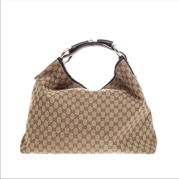 gucci logo hobo bag